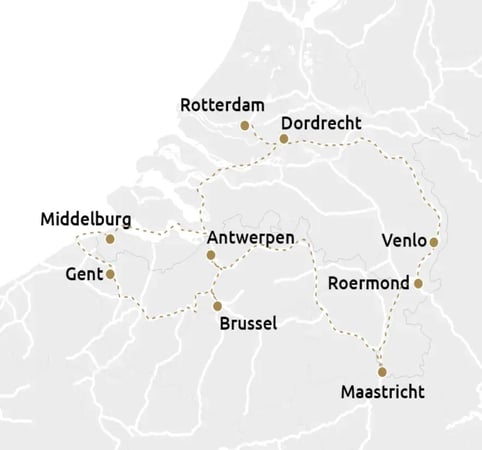 8-daagse cruise Parels van Belgie╠ê