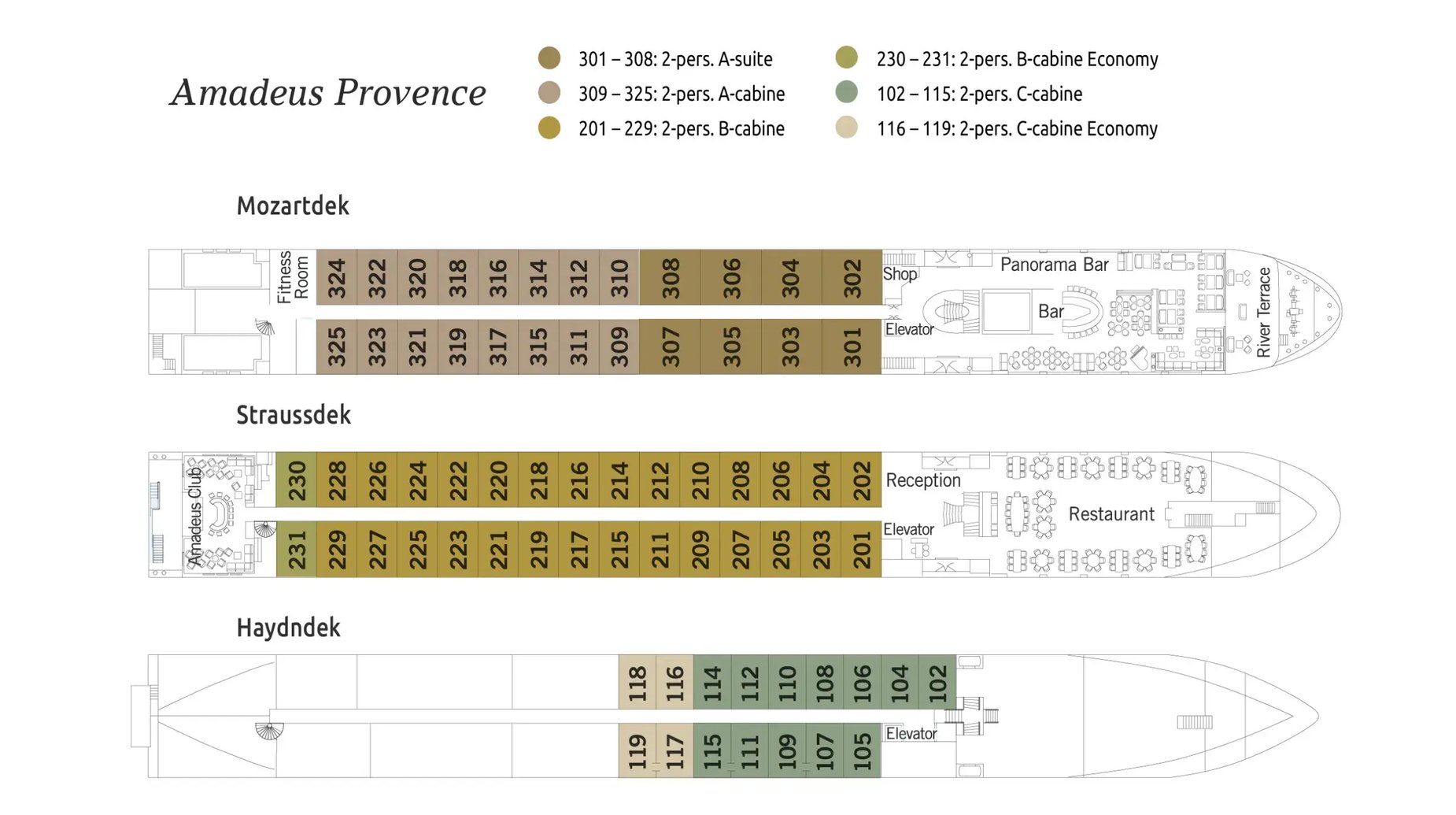 Amadeus Provence Dekplan