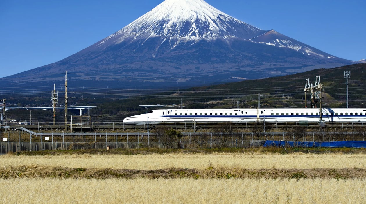 Japan Rail - Shinkansen - Mount Fuji