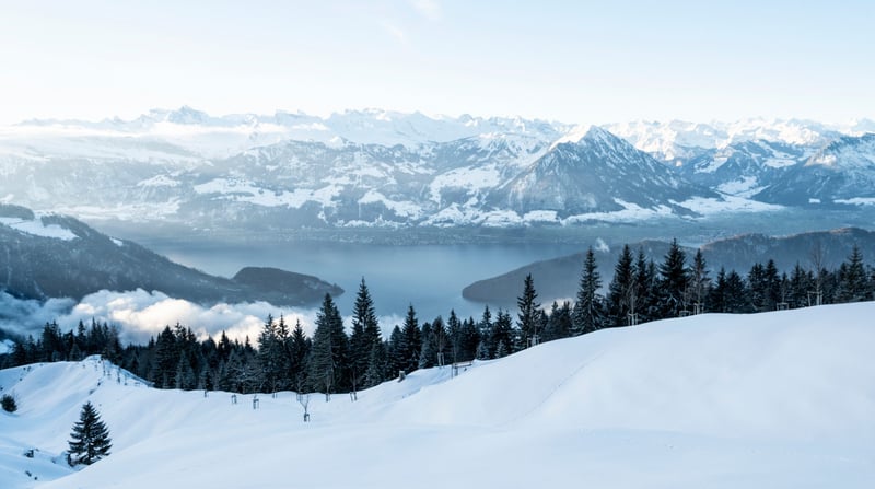 Zwitserland, Rigi, Winter