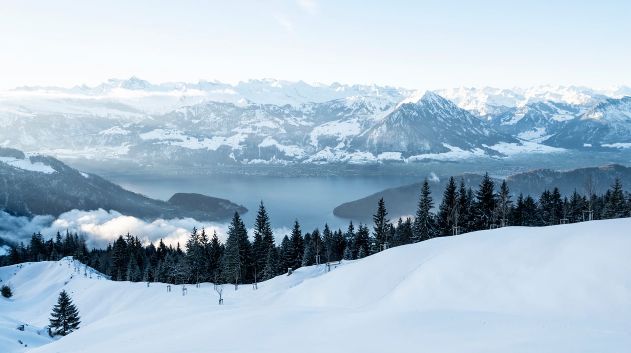 Zwitserland, Rigi, Winter