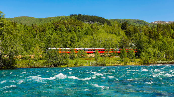 Treinreis en luxe cruise door Noorwegen en de fjorden