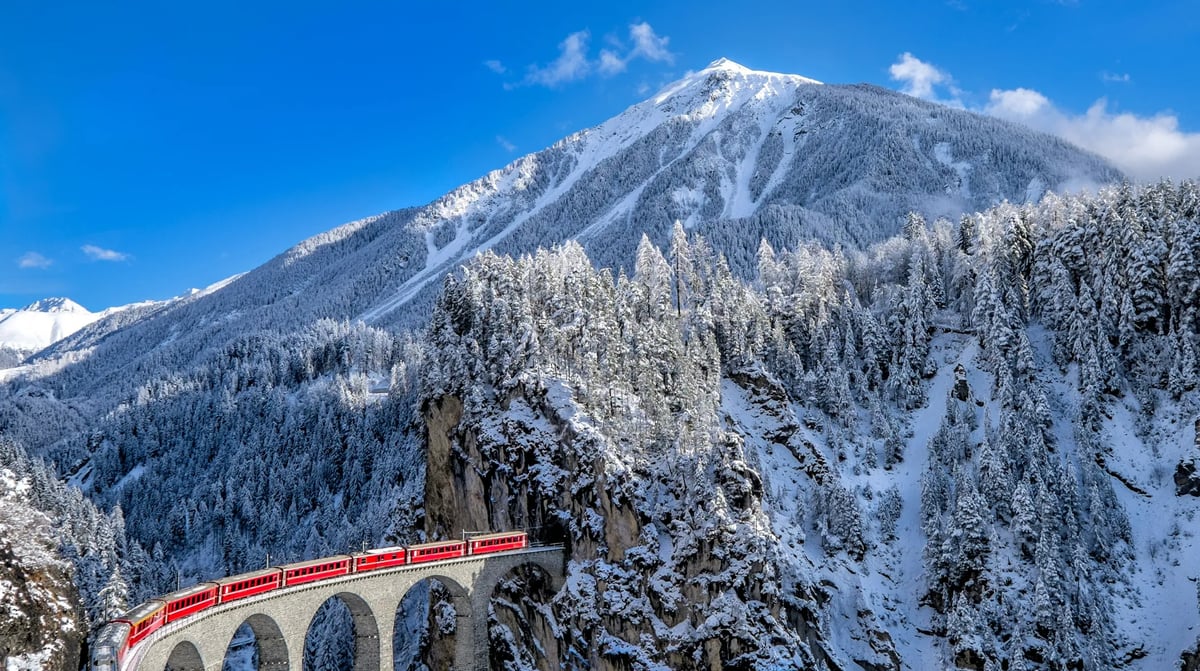 Bernina Express Zwitserland - Winter