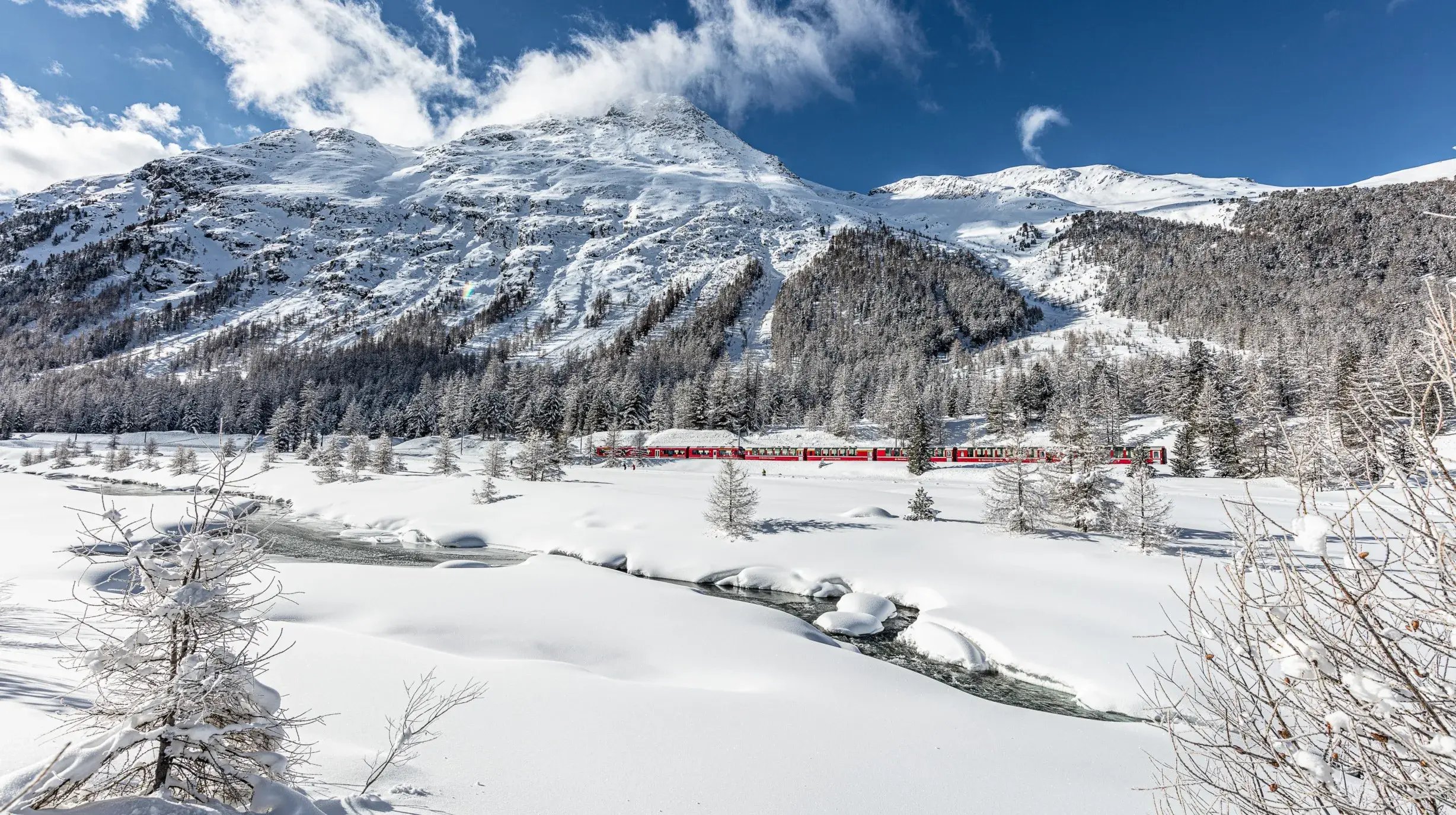 Bernina Express bei Pontresina