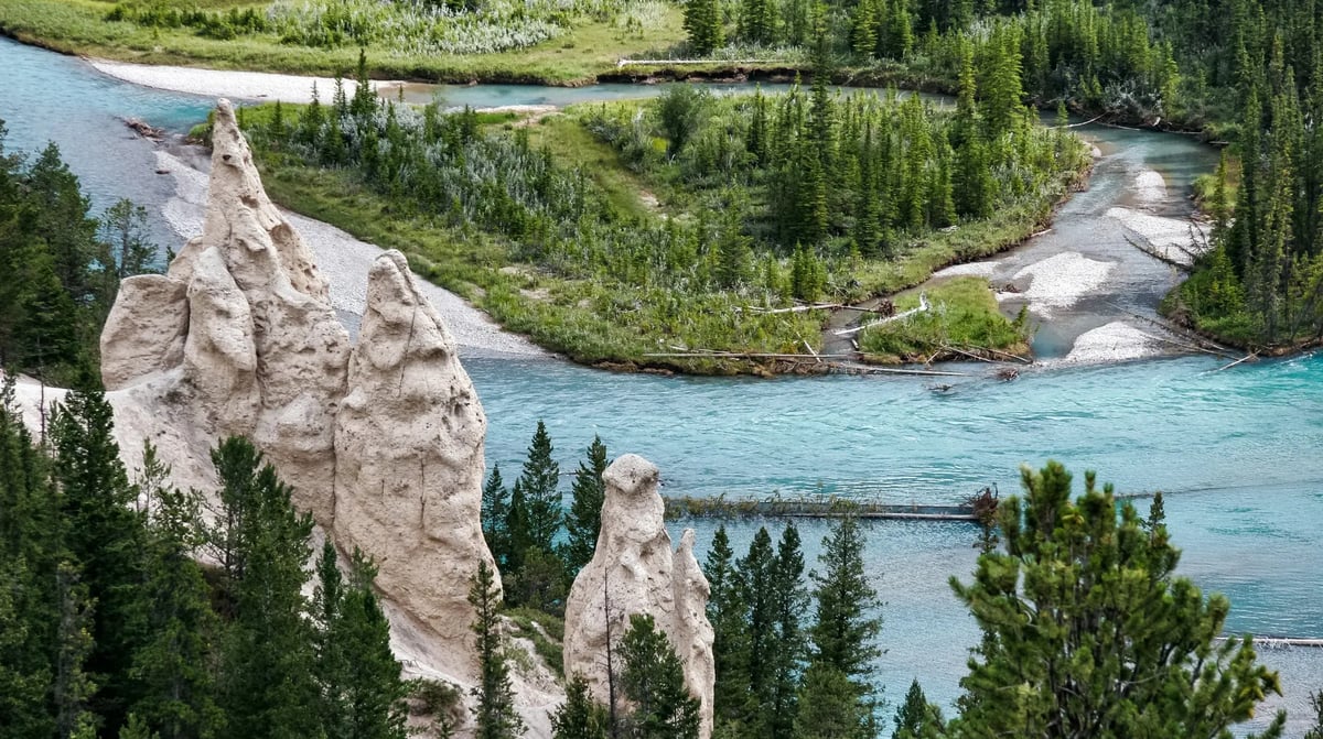 Canada, Alberta, Hoodoos bij Banff