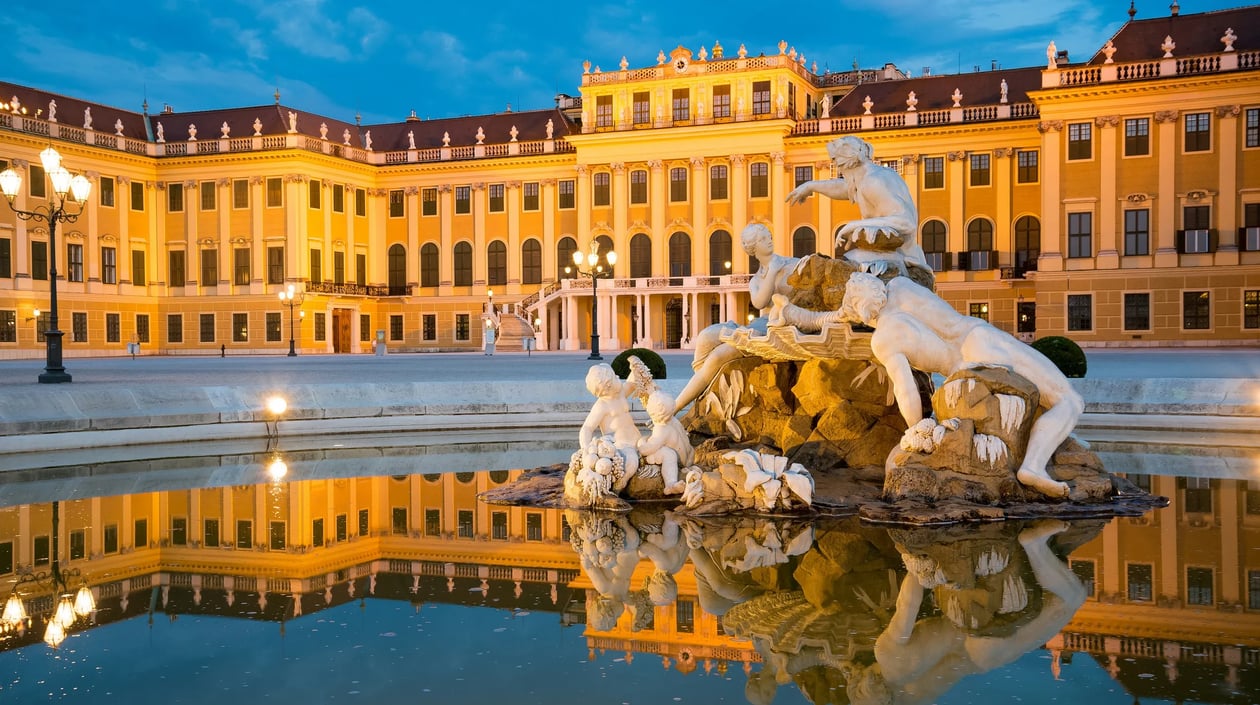 Schloss+Schönbrunn+avond