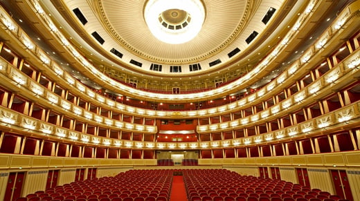 Wenen Staatsoper Architektur Zuschauerraum © Wiener Staatsoper Michael Pöhn