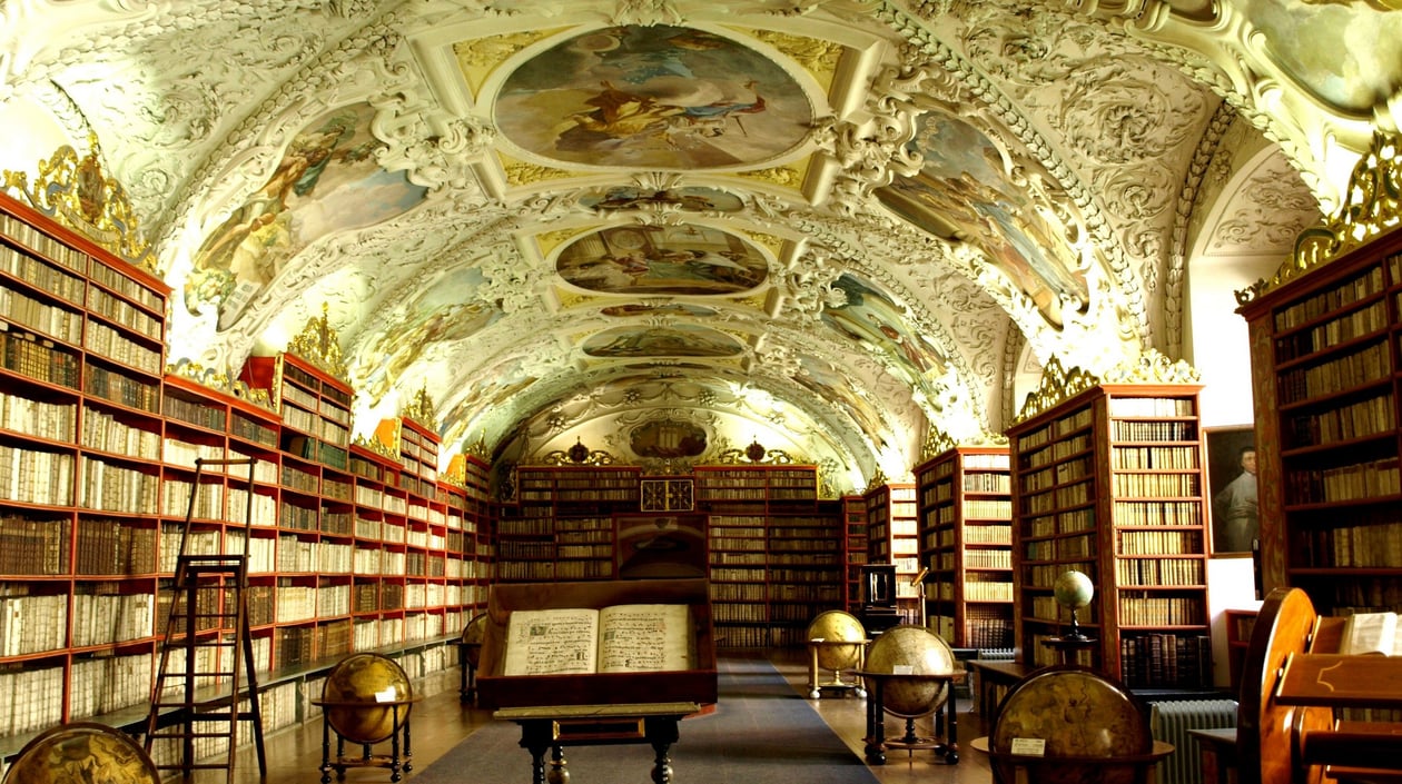 Praag Strahov, bibliotheek 75 dpi