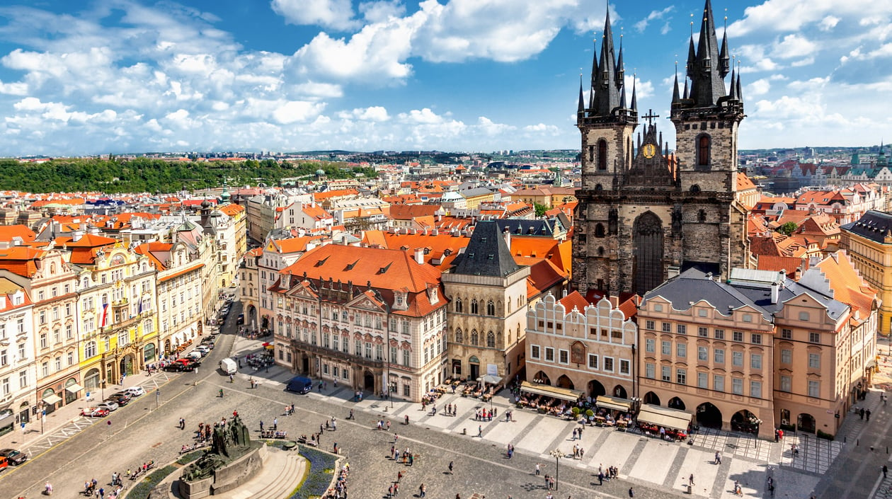 Praag city square