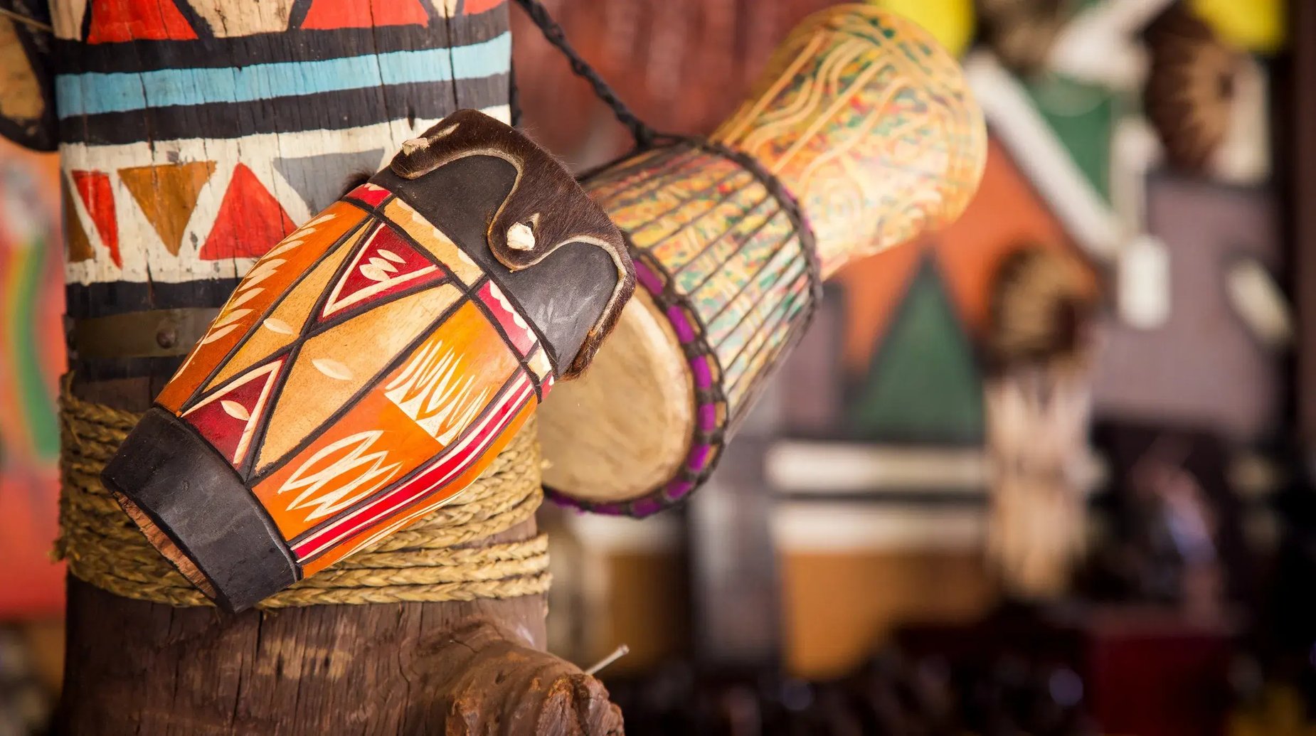 Drums Lesedi Cultural Zuid-Afrika, shutterstock_657091870