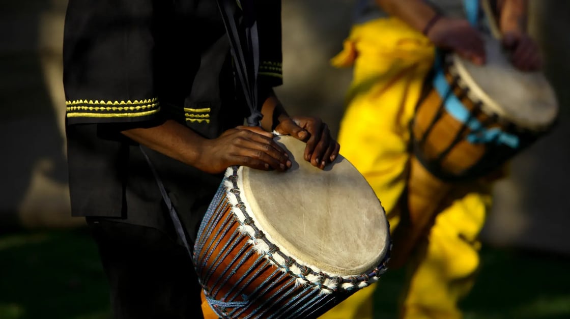 Drums Zuid-Afrika, shutterstock_1435911