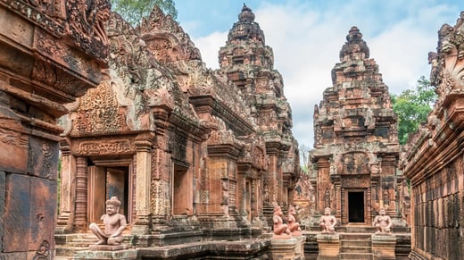 Cambodja - Angkor Wat - Banteay Srei tempel (1)