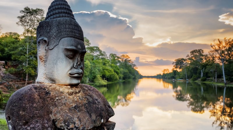 Mekongcruise - Cambodja vlakbij Siem Reap